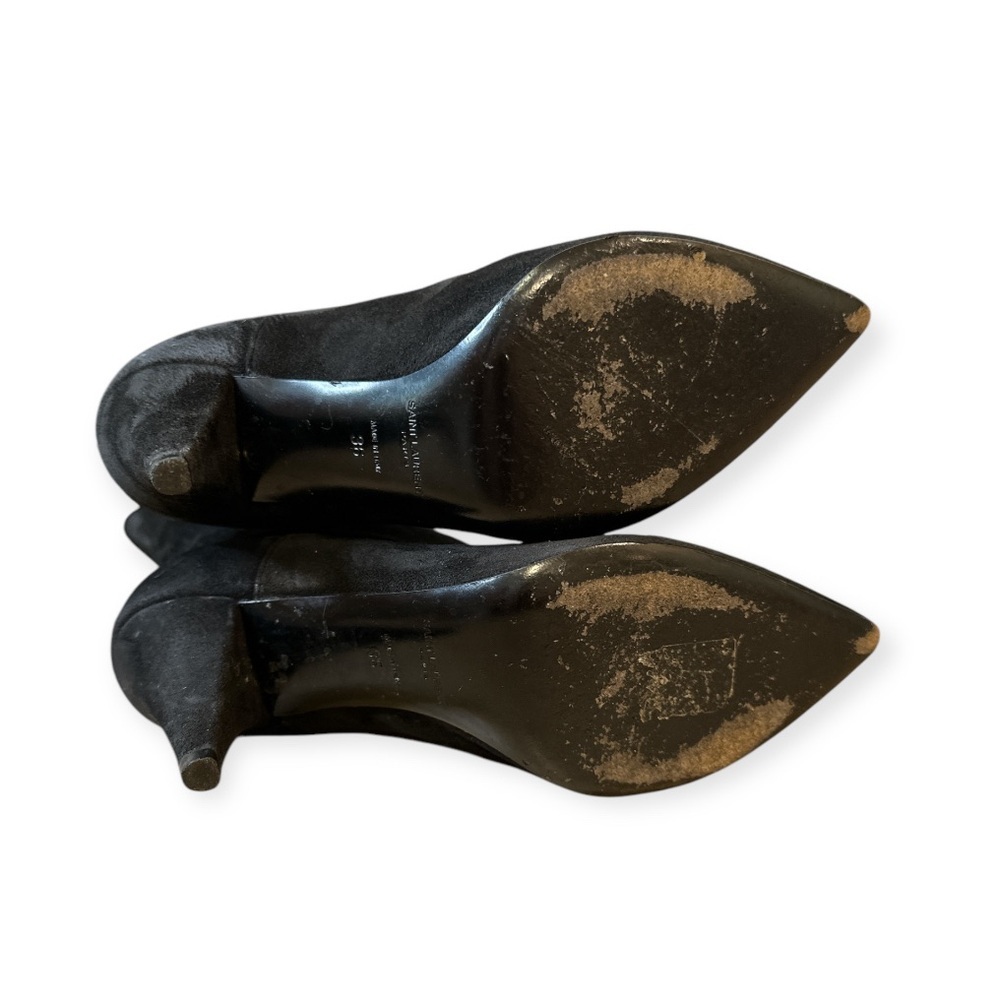 Saint Laurent Thigh High Cat Suede Leather Boots 36 (6) - Picture 7 of 9